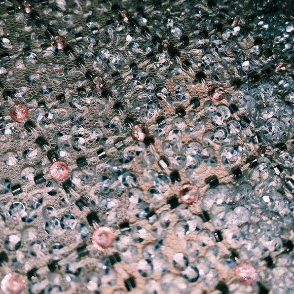 Pamella Roland Sequin fringe hem sheath dress - Picture 2 of 7